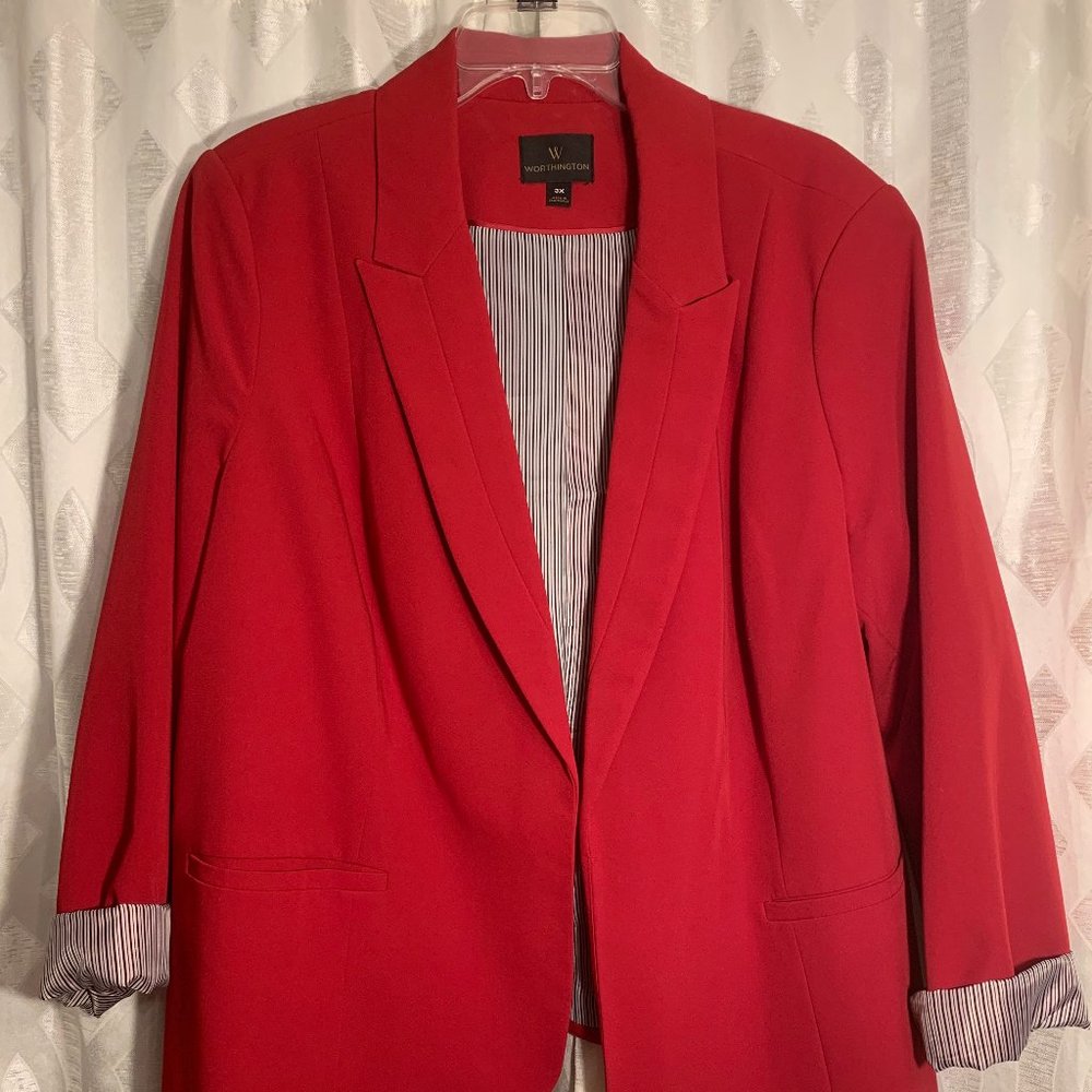 Worthington 3x Red Blazer